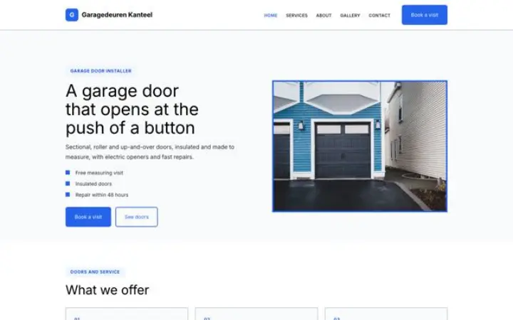 Tema Garagedeuren Kanteel