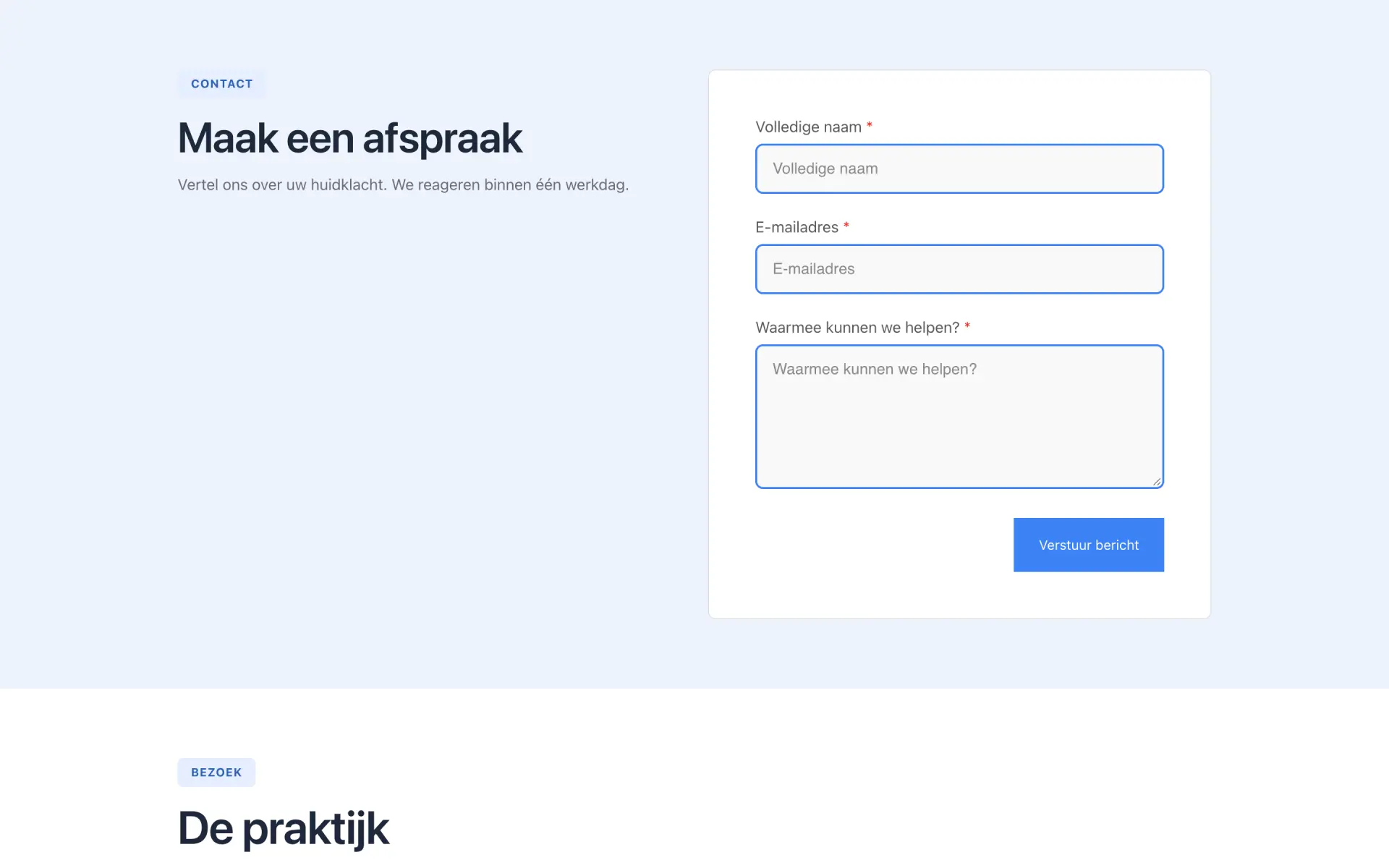 Bokning eller förfrågan