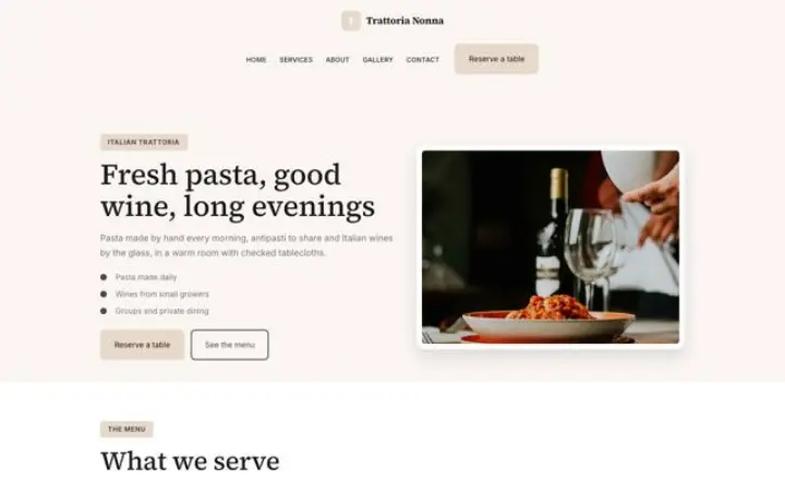 Tema Trattoria Nonna