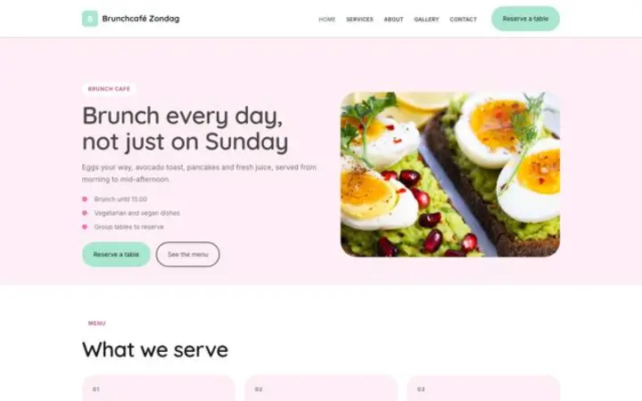 Tema Brunchcafé Zondag