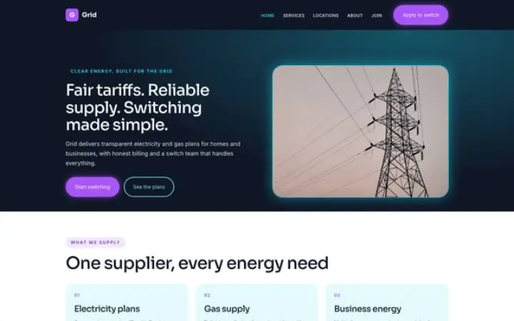 Webbplats för energi