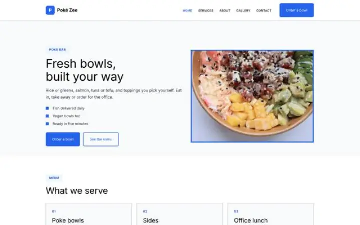 Webbplats för pokebar