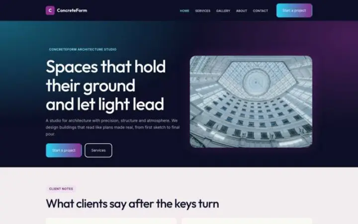 Tema ConcreteForm